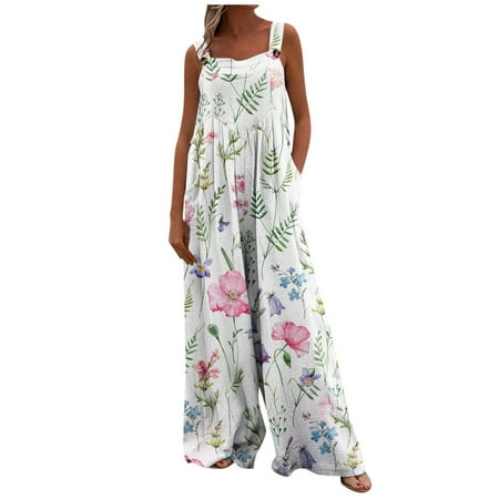 Summer Savings Clearance! PEZHADA Bodysuit for Women Jumpsuits for Women Rompers for Women Women Print Jumpsuit Pajamas Casual Buttons Pocket Sleeveless Wide Leg Long Pants Pink L
Summer Savings Clearance! PEZHADA Bodysuit for Women Jumpsuits for Women Rompers for Women Women Print Jumpsuit Pajamas Casual Buttons Pocket Sleeveless Wide Leg Long Pants Pink L