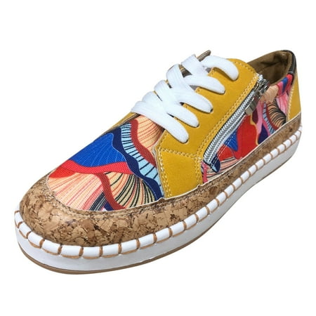 BCMMKLPP Fashion Spring Summer Women Casual Shoes Flat Print Comfortable Large Size Flat Yellow 42
BCMMKLPP Fashion Spring Summer Women Casual Shoes Flat Print Comfortable Large Size Flat Yellow 42