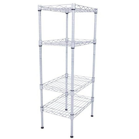 Mojoyce XM-207S Rectangle Carbon Steel Metal Assembly 4-Shelf Storage Rack Silver Gray
Mojoyce XM-207S Rectangle Carbon Steel Metal Assembly 4-Shelf Storage Rack Silver Gray