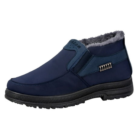 Puawkoer Fashion Winter Men Snow Boots Flat Soles Thick Soles Non Slip Solid Color Short Plush High Top Warm Comfortable Slip On
Puawkoer Fashion Winter Men Snow Boots Flat Soles Thick Soles Non Slip Solid Color Short Plush High Top Warm Comfortable Slip On