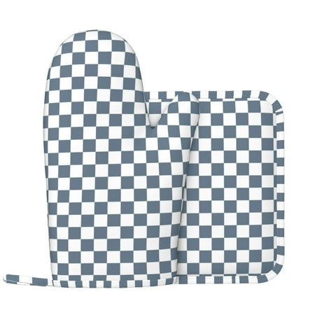 Oven Mitts and Pot Holders Sets Square Gray White Plaid Non-Slip Silicone Oven Gloves Potholders Cotton Lining Heat Resistant Gloves Hot Pads for Kitchen Cooking Baking
Oven Mitts and Pot Holders Sets Square Gray White Plaid Non-Slip Silicone Oven Gloves Potholders Cotton Lining Heat Resistant Gloves Hot Pads for Kitchen Cooking Baking