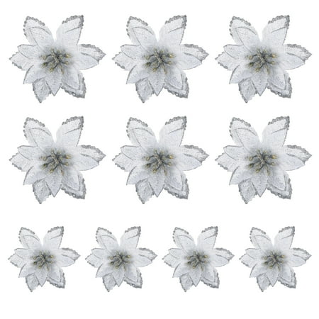 JANGSLNG 10 Pcs/Set Artificial Christmas Flower Bright Color Increase Atmosphere Decorative Realistic Looking Shiny Surface Christmas Decoration Reusable Glitter Simulation Flower for Christmas
JANGSLNG 10 Pcs/Set Artificial Christmas Flower Bright Color Increase Atmosphere Decorative Realistic Looking Shiny Surface Christmas Decoration Reusable Glitter Simulation Flower for Christmas