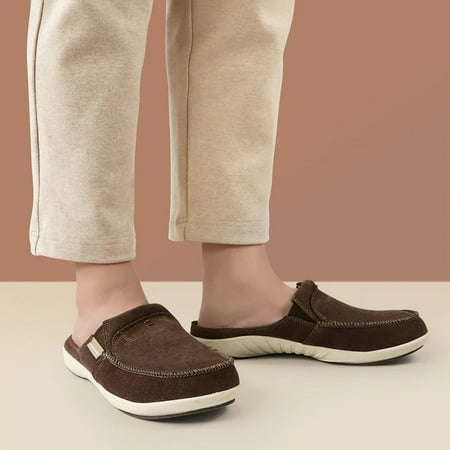 GeckoMan Men s Arch Support Slipper Loafers Plantar Faciitis Canvas House Slipper for Men Indoor Outdoor Slip On Clog Slides Shoes with Anti-Skid Rubber Sole
GeckoMan Men s Arch Support Slipper Loafers Plantar Faciitis Canvas House Slipper for Men Indoor Outdoor Slip On Clog Slides Shoes with Anti-Skid Rubber Sole