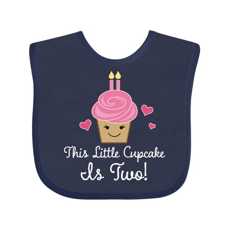 Inktastic 2nd Birthday Cupcake Girls Cute Gift Baby Girl Bib