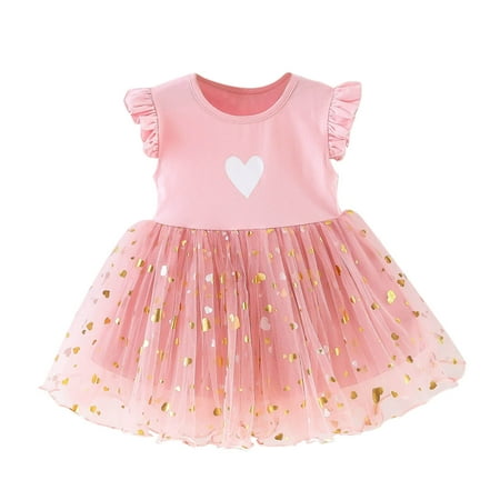 Zlekejiko Printed Dress Tulle Fly Princess Girls Sleeve 6M-3Y Sequin Heart Baby Girls Dresses
Zlekejiko Printed Dress Tulle Fly Princess Girls Sleeve 6M-3Y Sequin Heart Baby Girls Dresses