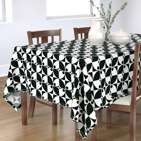 Cotton Sateen Tablecloth 90 Square - Black White Mod 11 Circles Geometric Print Custom Table Linens by Spoonflower
Cotton Sateen Tablecloth 90 Square - Black White Mod 11 Circles Geometric Print Custom Table Linens by Spoonflower