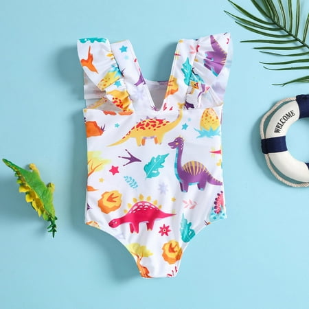 Gubotare Summer Toddler Girls Ruffles Cartoon Dinosaur Prints 1 Piece Swimwear Beach Onesie Swimsuit Bathing Suit Girls Size 6t White 2-3 Years
Gubotare Summer Toddler Girls Ruffles Cartoon Dinosaur Prints 1 Piece Swimwear Beach Onesie Swimsuit Bathing Suit Girls Size 6t White 2-3 Years
