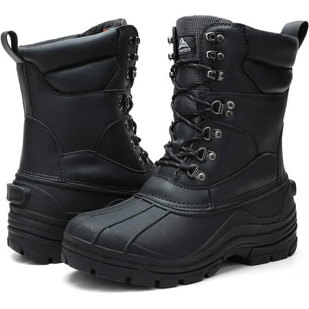 ALEADER Men s Lace Up Insulated Waterproof Winter Snow Boots
ALEADER Men s Lace Up Insulated Waterproof Winter Snow Boots