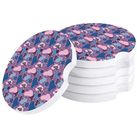KXMDXA Cute Style Geometric Pattern Purple Set of 4 Car Coaster for Drinks Absorbent Ceramic Stone Coasters Cup Mat with Cork Base for Home Kitchen Room Coffee Table Bar Decor
KXMDXA Cute Style Geometric Pattern Purple Set of 4 Car Coaster for Drinks Absorbent Ceramic Stone Coasters Cup Mat with Cork Base for Home Kitchen Room Coffee Table Bar Decor