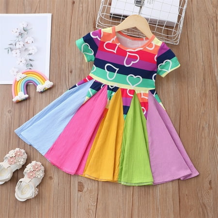 nsendm Kids Toddler Baby Girls Spring Summer Heart Colorful Print Short Sleeve Princess Dress 3x Denim Dress Dress Black 2-3 Years
nsendm Kids Toddler Baby Girls Spring Summer Heart Colorful Print Short Sleeve Princess Dress 3x Denim Dress Dress Black 2-3 Years