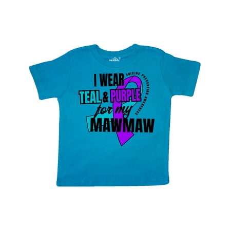 Inktastic Suicide Prevention I Wear Teal and Purple for My Mawmaw Gift Toddler Boy or Toddler Girl T-Shirt
Inktastic Suicide Prevention I Wear Teal and Purple for My Mawmaw Gift Toddler Boy or Toddler Girl T-Shirt