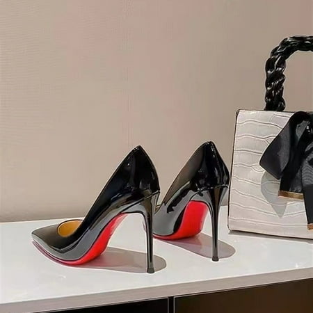 New 2024 Autumn Black Patent Leather Pointed Toe Red Rubber Sole Women s High Heels Party Shoes Sexy Women s Dress Stilettos 9 CM 40
New 2024 Autumn Black Patent Leather Pointed Toe Red Rubber Sole Women s High Heels Party Shoes Sexy Women s Dress Stilettos 9 CM 40