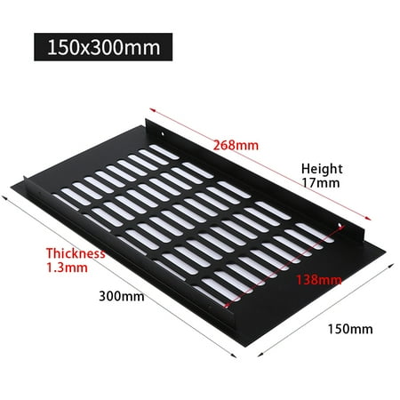 BESHOM 150mm Aluminium Rectangular Cabinet Wardrobe Air Vent Grille Ventilation-Cover
BESHOM 150mm Aluminium Rectangular Cabinet Wardrobe Air Vent Grille Ventilation-Cover