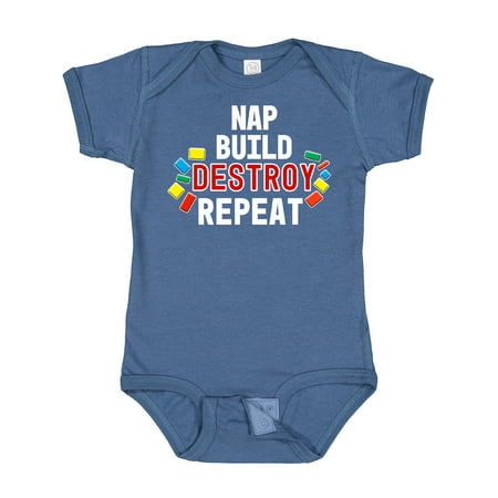 Inktastic Nap Build Destroy Repeat with Colorful Building Blocks Boys or Girls Baby Bodysuit
Inktastic Nap Build Destroy Repeat with Colorful Building Blocks Boys or Girls Baby Bodysuit