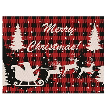 Wesracia Christmas Placemat Family Table Atmosphere Arrangement Supplies Decorations
Wesracia Christmas Placemat Family Table Atmosphere Arrangement Supplies Decorations
