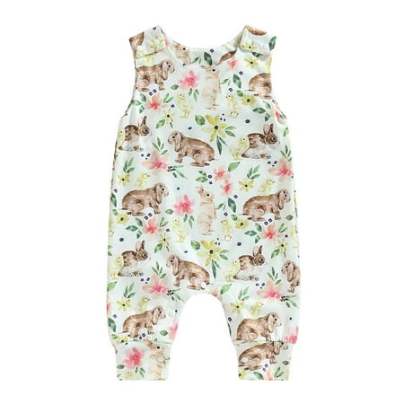 Qtinghua Newborn Infant Baby Girl Boy Easter Bunny Outfit Rabbit Sleeveless Romper Jumpsuit Summer Clothes White 3-6 Months
Qtinghua Newborn Infant Baby Girl Boy Easter Bunny Outfit Rabbit Sleeveless Romper Jumpsuit Summer Clothes White 3-6 Months