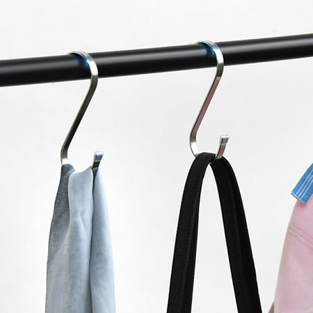 Frogued Stainless Steel S Shaped Hook Multifunctional Clothes Towels Hanging Hook for Bathroom Kitchen (XL)
Frogued Stainless Steel S Shaped Hook Multifunctional Clothes Towels Hanging Hook for Bathroom Kitchen (XL)