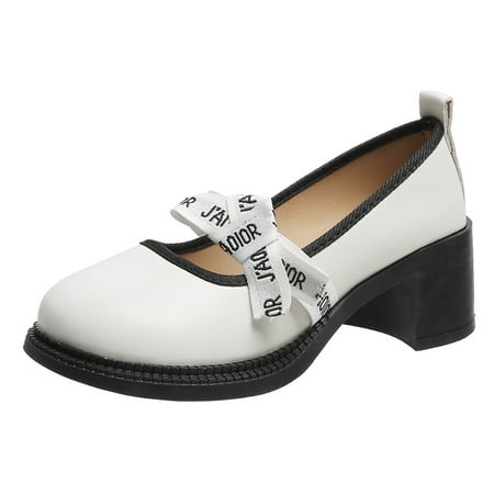 Women‘s Chunky Heeled Loafers Slip-on Round Toe Waterproof Casual Shoes Women‘s Bow Tie Decor Footwear
Women‘s Chunky Heeled Loafers Slip-on Round Toe Waterproof Casual Shoes Women‘s Bow Tie Decor Footwear