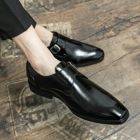 Men‘s Fashion Brogue Plain Color Square Toe Anti-skid Slip On Bit Formal Dress Shoes For Wedding Party
Men‘s Fashion Brogue Plain Color Square Toe Anti-skid Slip On Bit Formal Dress Shoes For Wedding Party