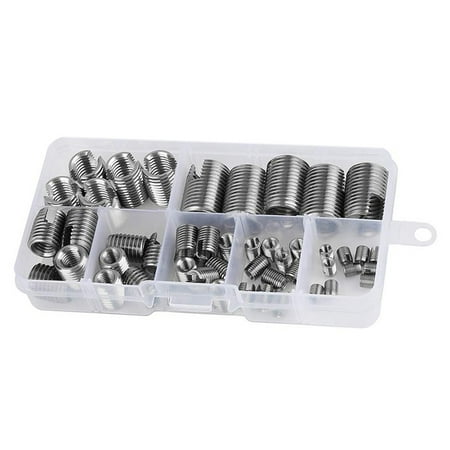 50Pcs Quick Thread Insert Stainless Steel Inner Thread Self Tapping Thread Inserts Set Thread Reinforce Repair Tool
50Pcs Quick Thread Insert Stainless Steel Inner Thread Self Tapping Thread Inserts Set Thread Reinforce Repair Tool
