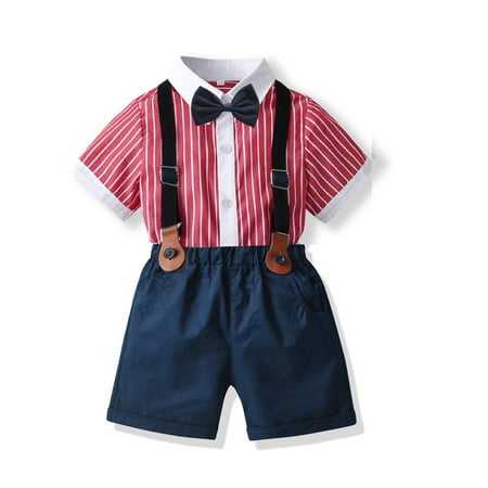 Baby Boy Outfits Boys Gentleman Outfit Suits Boys Short Pants Set Short Sleeve Romper Shirt+Suspender Pants+Bow Tie 4pcs Toddler Boy Clothes(Color:D Size:4-5 Years)
Baby Boy Outfits Boys Gentleman Outfit Suits Boys Short Pants Set Short Sleeve Romper Shirt+Suspender Pants+Bow Tie 4pcs Toddler Boy Clothes(Color:D Size:4-5 Years)