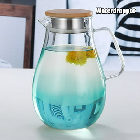 Fly Sunton High Borosilicate Heat-resistant Glass Kettle Juice Pot Large Capacity Gradient with Handle Lid(Blue Water Drop Pot)
Fly Sunton High Borosilicate Heat-resistant Glass Kettle Juice Pot Large Capacity Gradient with Handle Lid(Blue Water Drop Pot)