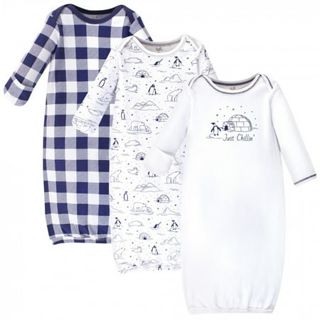 Touched by Nature Baby Organic Cotton Long-Sleeve Gowns 3pk Arctic 0-6 Months
Touched by Nature Baby Organic Cotton Long-Sleeve Gowns 3pk Arctic 0-6 Months