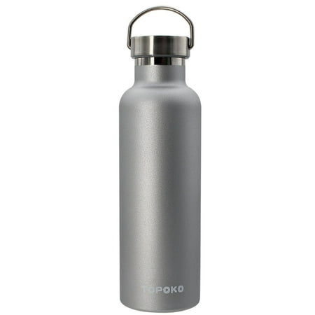 TOPOKO 25 ounce Stainless Steel Vacuum Water Bottle Double Wall Insulated Leak Proof Bottle BPA free With Metal Lid Grey
TOPOKO 25 ounce Stainless Steel Vacuum Water Bottle Double Wall Insulated Leak Proof Bottle BPA free With Metal Lid Grey