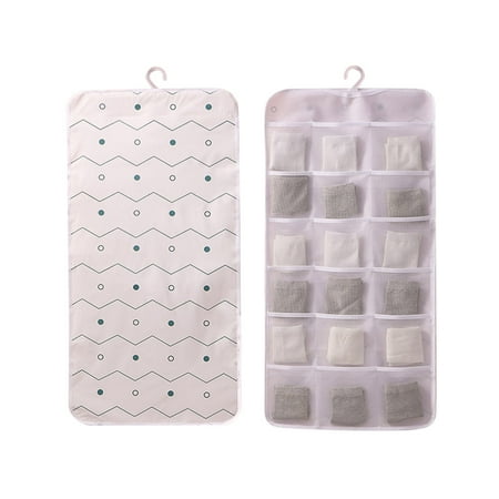 Shoe Storage Non-woven Double-sided Storage Bag Washable Wardrobe Multi-pocket Bra Hanging Bag Door Rear Socks Storage Bag
Shoe Storage Non-woven Double-sided Storage Bag Washable Wardrobe Multi-pocket Bra Hanging Bag Door Rear Socks Storage Bag