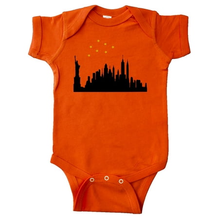 Inktastic New York Skyline Gift Baby Boy or Baby Girl Bodysuit