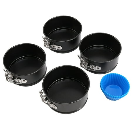 4Pcs Springform Cake - 4 Inch Steel Leakproof Round Cheesecake Pans Baking Removable Bottom Bakeware
4Pcs Springform Cake - 4 Inch Steel Leakproof Round Cheesecake Pans Baking Removable Bottom Bakeware