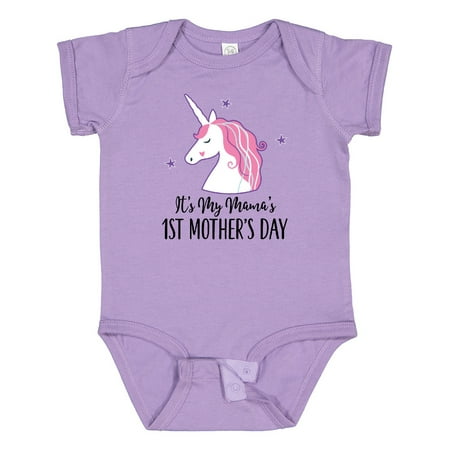 Inktastic 1st Mothers Day Unicorn Baby Girl Gift Baby Girl Bodysuit