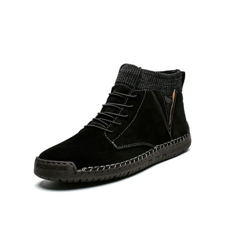 GENILU Men Casual Ankle Boot Round Toe Booties Outdoor Lace Up Boots Plush Lined Black 11
GENILU Men Casual Ankle Boot Round Toe Booties Outdoor Lace Up Boots Plush Lined Black 11