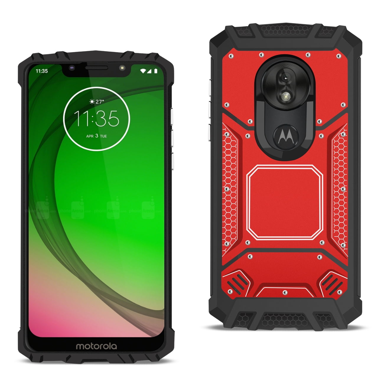 Motorola Moto G Play Metallic Front Cover Case In Red Walmart