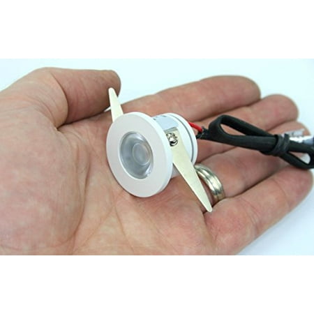 Micro Mini Down Light LED Fixture (110-240VAC) - 1.25 Diameter - 1 Watt Cool White LED Down Light for Home Cabinet Task Lighting
Micro Mini Down Light LED Fixture (110-240VAC) - 1.25 Diameter - 1 Watt Cool White LED Down Light for Home Cabinet Task Lighting