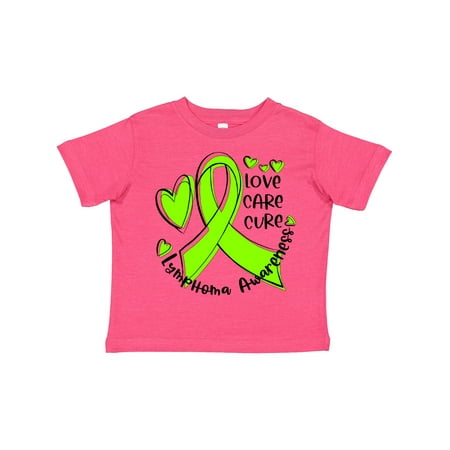 Inktastic Love Care Cure Lymphoma Awareness Lime Green Ribbon Hearts Gift Toddler Boy or Toddler Girl T-Shirt 
Inktastic Love Care Cure Lymphoma Awareness Lime Green Ribbon Hearts Gift Toddler Boy or Toddler Girl T-Shirt