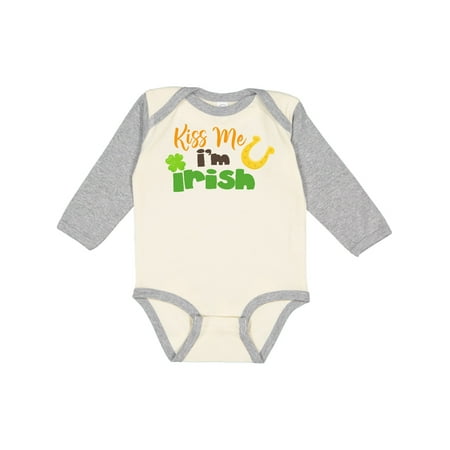 Inktastic Saint Patrick s Day Clovers Kiss Me I m Irish Gift Baby Boy or Baby Girl Long Sleeve Bodysuit
Inktastic Saint Patrick s Day Clovers Kiss Me I m Irish Gift Baby Boy or Baby Girl Long Sleeve Bodysuit