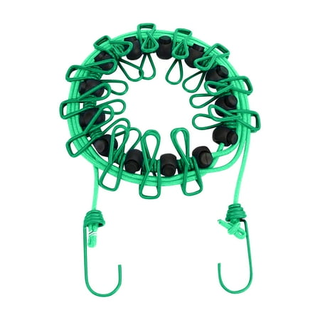 BLGAT Portable Clothesline With 12 Clothespins Retractable Elastic Laundry Clothesline Green
BLGAT Portable Clothesline With 12 Clothespins Retractable Elastic Laundry Clothesline Green