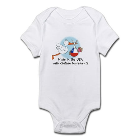 CafePress - Stork Baby Chile USA Infant Bodysuit - Baby Light Bodysuit