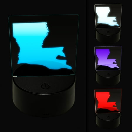 Louisiana State Silhouette LED Night Light Sign 3D Illusion Desk Nightstand Lamp
Louisiana State Silhouette LED Night Light Sign 3D Illusion Desk Nightstand Lamp