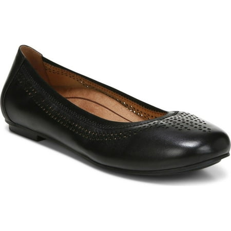 Vionic Perforated Leather Ballet Flats Whisper Women s A469855