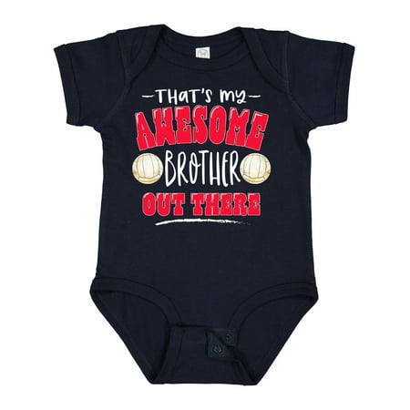 Inktastic That s My Awesome Brother out There with Volleyball Gift Baby Boy or Baby Girl Bodysuit
Inktastic That s My Awesome Brother out There with Volleyball Gift Baby Boy or Baby Girl Bodysuit