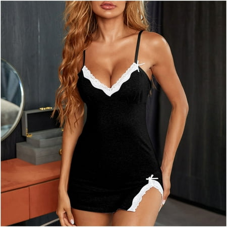 Simplmasygenix Women s Lingerie Lace Sexy Clearance Womens Comfortable Cotten Sexy Sling Dress Lace V-Neck Underwear Lingerie Sets Nightdress
Simplmasygenix Women s Lingerie Lace Sexy Clearance Womens Comfortable Cotten Sexy Sling Dress Lace V-Neck Underwear Lingerie Sets Nightdress