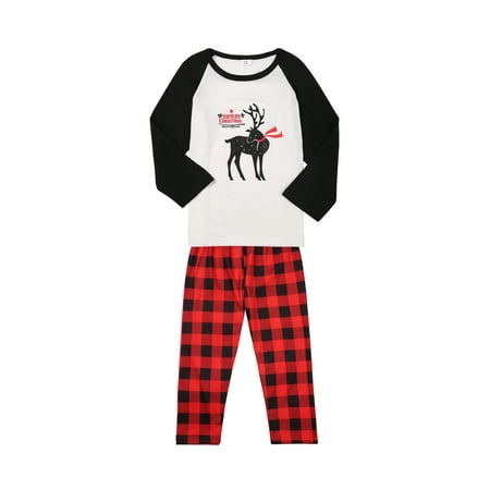 Ehfomius Matching Family Christmas Pajamas Set Christmas Pajamas for Family Cartoon Reindeer Raglan Shirt and Red Plaid Long Pants Holiday Sleepwear Sets
Ehfomius Matching Family Christmas Pajamas Set Christmas Pajamas for Family Cartoon Reindeer Raglan Shirt and Red Plaid Long Pants Holiday Sleepwear Sets