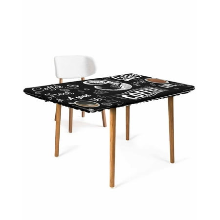Coffee Themed Elastic Fitted Tablecloth Waterproof Table Cover Wipeable Table Cloth Protector for Outdoor Indoor Picnic Party Universal Rectangle 6ft Coffee Beans Tea Cake Casual Time Black
Coffee Themed Elastic Fitted Tablecloth Waterproof Table Cover Wipeable Table Cloth Protector for Outdoor Indoor Picnic Party Universal Rectangle 6ft Coffee Beans Tea Cake Casual Time Black