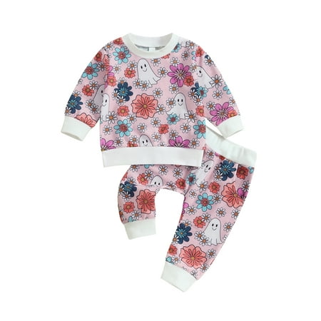 GXFC Toddler Baby Girl Halloween Two Piece Outfits Infant Girl Long Sleeve Floral Print Sweatshirt+Elastic Pants Set Newborn Girl Halloween Day Fall Clothes 2Pcs 0-3T
GXFC Toddler Baby Girl Halloween Two Piece Outfits Infant Girl Long Sleeve Floral Print Sweatshirt+Elastic Pants Set Newborn Girl Halloween Day Fall Clothes 2Pcs 0-3T