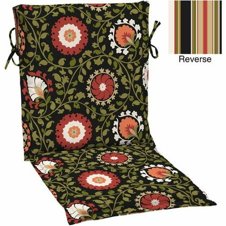 Better Homes and Gardens Outdoor Patio Reversible Sling Chair Cushion, Multiple Patterns
