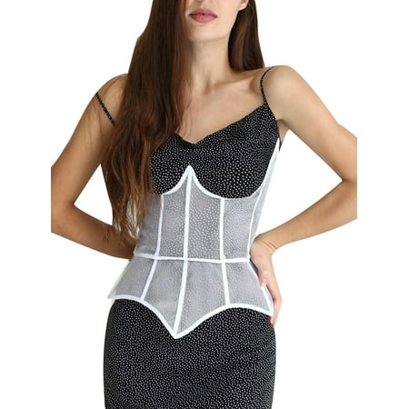 Gureui Women Mesh Bustier Corset Tube Tops Vintage Strapless Sleeveless Push Up Bandeau See Through Nebility Shapewear
Gureui Women Mesh Bustier Corset Tube Tops Vintage Strapless Sleeveless Push Up Bandeau See Through Nebility Shapewear