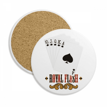 Spade Royal Flush 10 to A Pattern Coaster Cup Mug Tabletop Protection Absorbent Stone
Spade Royal Flush 10 to A Pattern Coaster Cup Mug Tabletop Protection Absorbent Stone