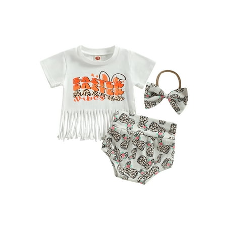 aturustex 0-24 Months Newborn Infant Baby Girl Easter Outfit Letters Bunny Print Tassel T-Shirt Tops Shorts Headband Set
aturustex 0-24 Months Newborn Infant Baby Girl Easter Outfit Letters Bunny Print Tassel T-Shirt Tops Shorts Headband Set